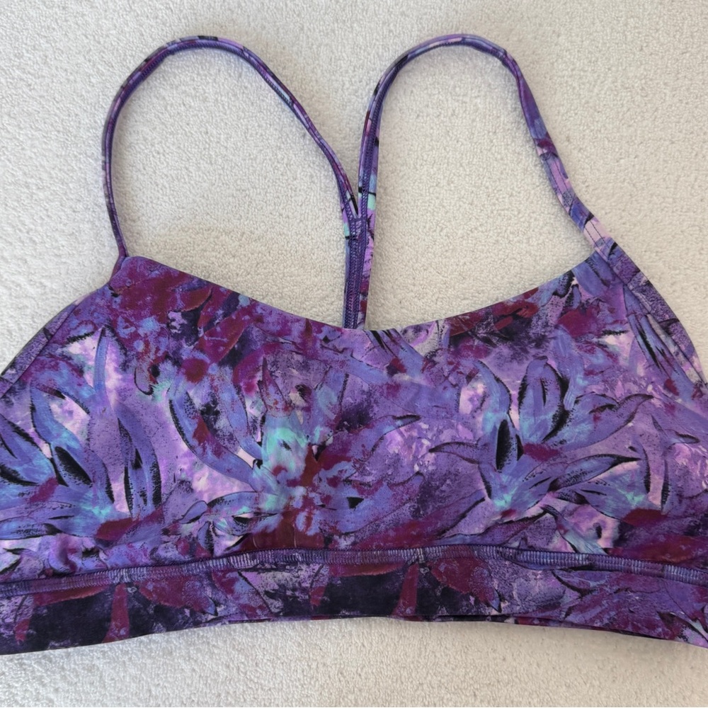 Lululemon Athletica Purple Patterned Bra